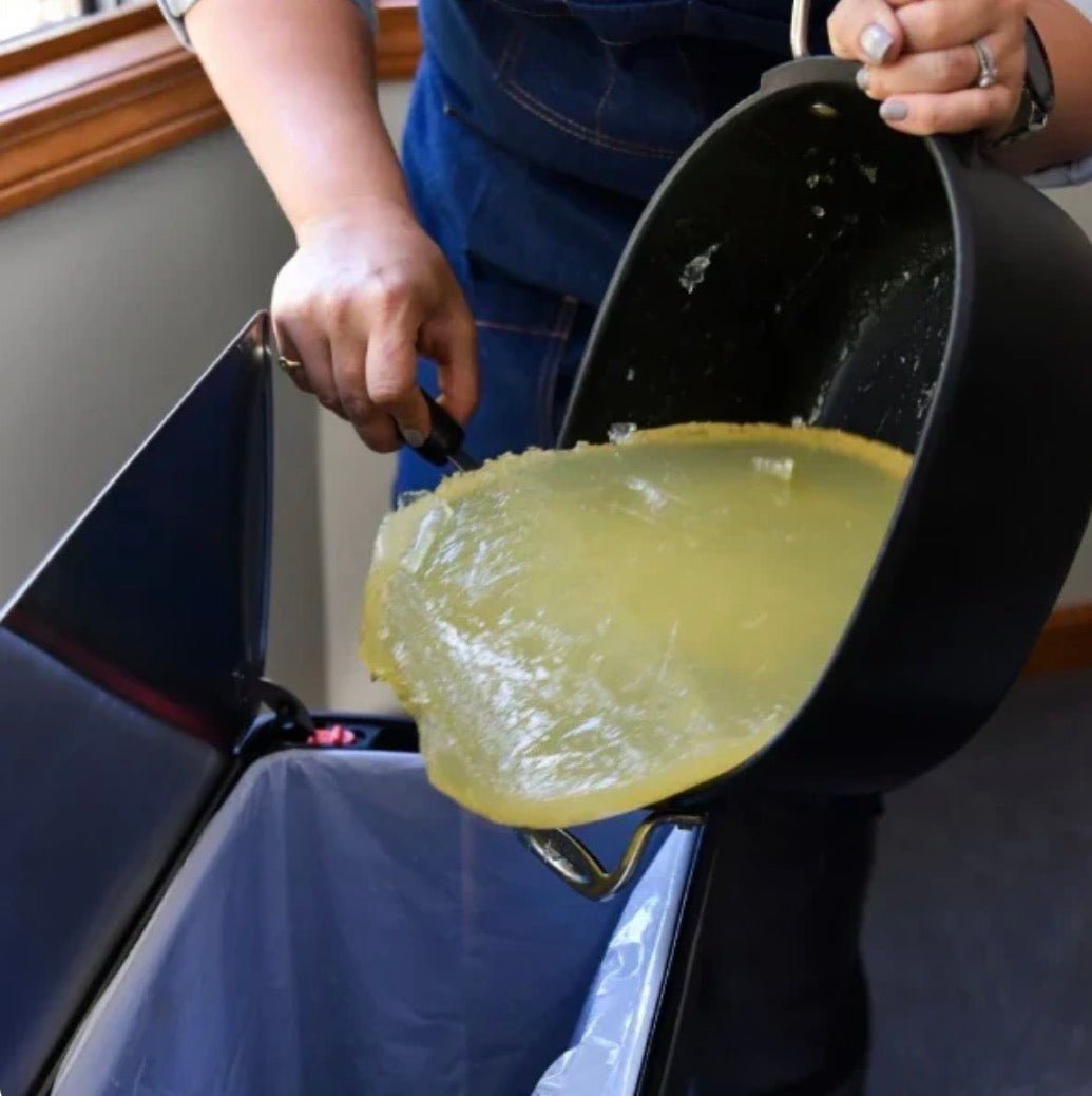 Grease Lock™ – Turn Used Cooking Oil Into Solid Trash in 60 Seconds - Grease Lock